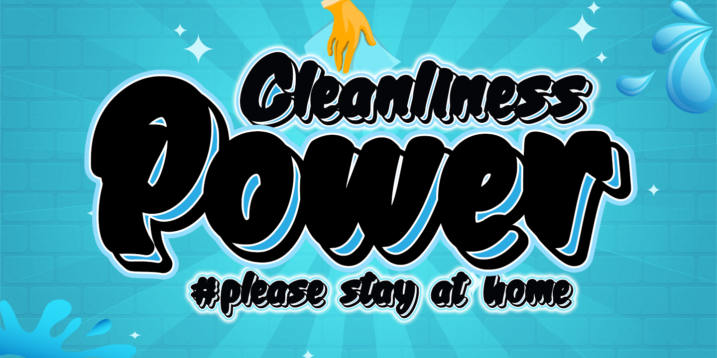 Cleanliness Power Font